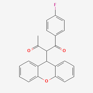 1-(4-fluorophenyl)-2-(9H-xanthen-9-yl)butane-1,3-dione