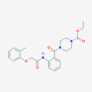 Ethyl 4-[(2-{[(2-methylphenoxy)acetyl]amino}phenyl)carbonyl]piperazine-1-carboxylate