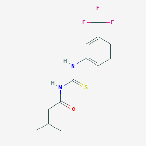 molecular formula C13H15F3N2OS B399267 3-methyl-N-{[3-(trifluoromethyl)phenyl]carbamothioyl}butanamide 