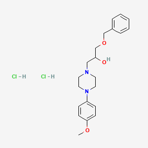 1-[4-(4-Methoxyphenyl)piperazin-1-yl]-3-phenylmethoxypropan-2-ol;dihydrochloride