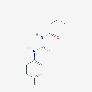 molecular formula C12H15FN2OS B399268 N-[(4-fluorophenyl)carbamothioyl]-3-methylbutanamide CAS No. 5530-98-3