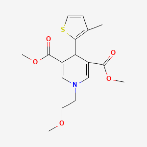 3,5-DIMETHYL 1-(2-METHOXYETHYL)-4-(3-METHYLTHIOPHEN-2-YL)-1,4-DIHYDROPYRIDINE-3,5-DICARBOXYLATE