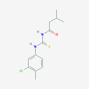 molecular formula C13H17ClN2OS B399269 N-(3-chloro-4-methylphenyl)-N'-(3-methylbutanoyl)thiourea 