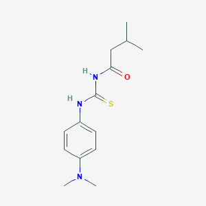 molecular formula C14H21N3OS B399273 N-[4-(dimethylamino)phenyl]-N'-(3-methylbutanoyl)thiourea 
