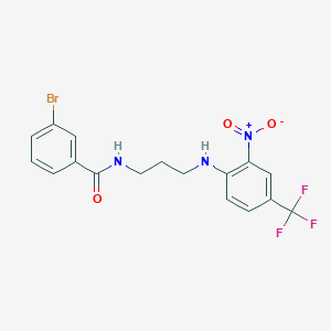 3-bromo-N-(3-{[2-nitro-4-(trifluoromethyl)phenyl]amino}propyl)benzamide