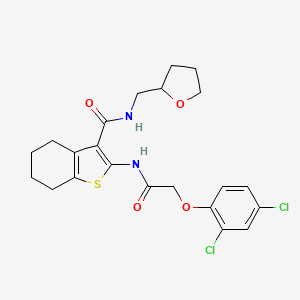 2-{[(2,4-dichlorophenoxy)acetyl]amino}-N-(tetrahydro-2-furanylmethyl)-4,5,6,7-tetrahydro-1-benzothiophene-3-carboxamide