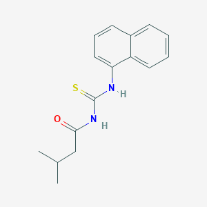 molecular formula C16H18N2OS B399275 3-methyl-N-(naphthalen-1-ylcarbamothioyl)butanamide 