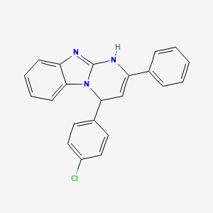 4-(4-chlorophenyl)-2-phenyl-1,4-dihydropyrimido[1,2-a]benzimidazole