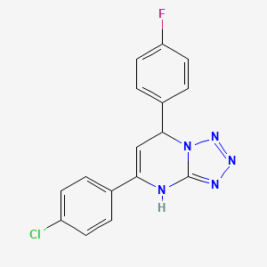 5-(4-chlorophenyl)-7-(4-fluorophenyl)-4,7-dihydrotetrazolo[1,5-a]pyrimidine