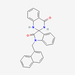 1-(naphthalen-1-ylmethyl)-1'H-spiro[indole-3,2'-quinazoline]-2,4'(1H,3'H)-dione