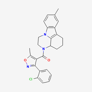 [3-(2-CHLOROPHENYL)-5-METHYL-4-ISOXAZOLYL](8-METHYL-1,2,3A,4,5,6-HEXAHYDRO-3H-PYRAZINO[3,2,1-JK]CARBAZOL-3-YL)METHANONE