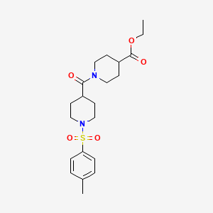 ethyl 1-[1-(4-methylbenzenesulfonyl)piperidine-4-carbonyl]piperidine-4-carboxylate