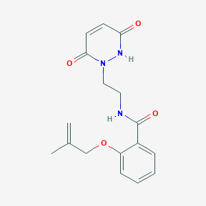 N-[2-(3,6-dioxo-3,6-dihydropyridazin-1(2H)-yl)ethyl]-2-[(2-methylprop-2-en-1-yl)oxy]benzamide