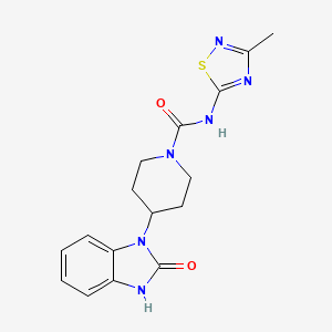 N-(3-methyl-1,2,4-thiadiazol-5-yl)-4-(2-oxo-2,3-dihydro-1H-benzimidazol-1-yl)piperidine-1-carboxamide