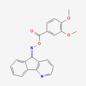 [(5Z)-5H-Indeno[1,2-B]pyridin-5-ylidene]amino 3,4-dimethoxybenzoate