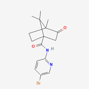 N-(5-bromopyridin-2-yl)-4,7,7-trimethyl-3-oxobicyclo[2.2.1]heptane-1-carboxamide