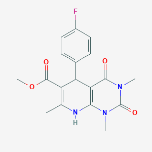 methyl 5-(4-fluorophenyl)-1,3,7-trimethyl-2,4-dioxo-1,2,3,4,5,8-hexahydropyrido[2,3-d]pyrimidine-6-carboxylate