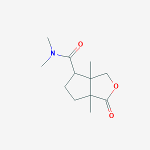 N,N,3a,6a-tetramethyl-3-oxo-1,4,5,6-tetrahydrocyclopenta[c]furan-6-carboxamide