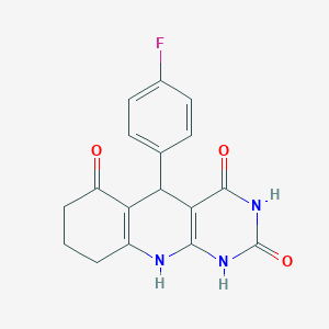 5-(4-fluorophenyl)-5,8,9,10-tetrahydropyrimido[4,5-b]quinoline-2,4,6(1H,3H,7H)-trione