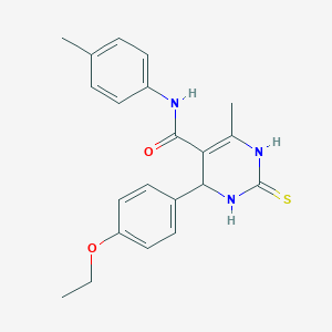 4-(4-ethoxyphenyl)-6-methyl-N-(4-methylphenyl)-2-thioxo-1,2,3,4-tetrahydro-5-pyrimidinecarboxamide