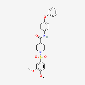 1-[(3,4-dimethoxyphenyl)sulfonyl]-N-(4-phenoxyphenyl)piperidine-4-carboxamide