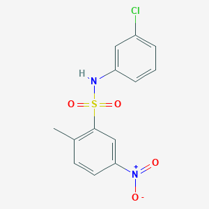 N-(3-chlorophenyl)-2-methyl-5-nitrobenzenesulfonamide