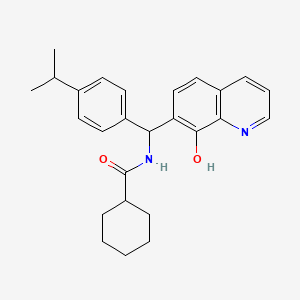 N-[(8-hydroxy-7-quinolinyl)(4-isopropylphenyl)methyl]cyclohexanecarboxamide