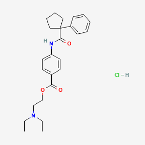 2-(diethylamino)ethyl 4-{[(1-phenylcyclopentyl)carbonyl]amino}benzoate hydrochloride