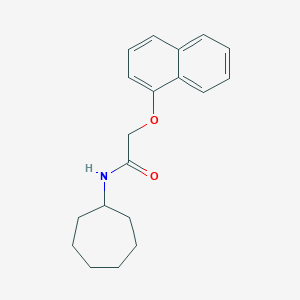 molecular formula C19H23NO2 B399301 N-cycloheptyl-2-(naphthalen-1-yloxy)acetamide 