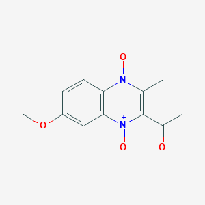 2-ACETYL-7-METHOXY-3-METHYLQUINOXALINE-1,4-DIIUM-1,4-BIS(OLATE)