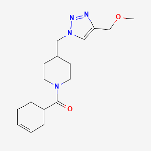 1-(3-cyclohexen-1-ylcarbonyl)-4-{[4-(methoxymethyl)-1H-1,2,3-triazol-1-yl]methyl}piperidine