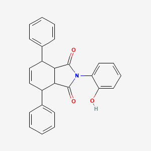 2-(2-hydroxyphenyl)-4,7-diphenyl-3a,4,7,7a-tetrahydro-1H-isoindole-1,3(2H)-dione