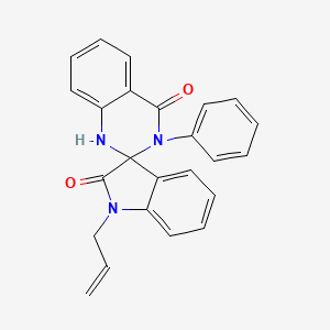 3'-PHENYL-1-(PROP-2-EN-1-YL)-1,2,3',4'-TETRAHYDRO-1'H-SPIRO[INDOLE-3,2'-QUINAZOLINE]-2,4'-DIONE