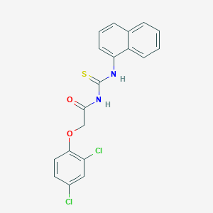 molecular formula C19H14Cl2N2O2S B399312 N-[(2,4-dichlorophenoxy)acetyl]-N'-(1-naphthyl)thiourea 