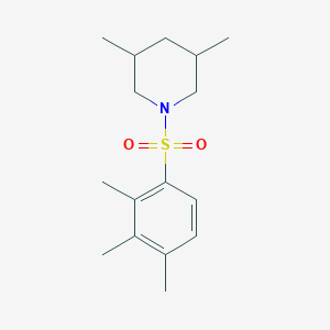 3,5-dimethyl-1-[(2,3,4-trimethylphenyl)sulfonyl]piperidine