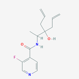 N-(2-allyl-2-hydroxy-1-methyl-4-penten-1-yl)-3-fluoroisonicotinamide