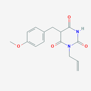 5-[(4-methoxyphenyl)methyl]-1-prop-2-enyl-1,3-diazinane-2,4,6-trione