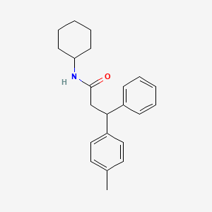 N-cyclohexyl-3-(4-methylphenyl)-3-phenylpropanamide