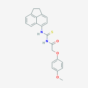 N-(1,2-dihydroacenaphthylen-5-ylcarbamothioyl)-2-(4-methoxyphenoxy)acetamide