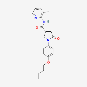 1-(4-butoxyphenyl)-N-(3-methylpyridin-2-yl)-5-oxopyrrolidine-3-carboxamide