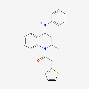 1-[2-methyl-4-(phenylamino)-3,4-dihydroquinolin-1(2H)-yl]-2-(thiophen-2-yl)ethanone