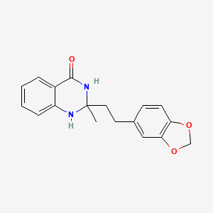 2-[2-(1,3-benzodioxol-5-yl)ethyl]-2-methyl-2,3-dihydro-4(1H)-quinazolinone