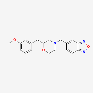 5-{[2-(3-methoxybenzyl)-4-morpholinyl]methyl}-2,1,3-benzoxadiazole