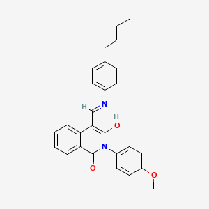 4-{[(4-butylphenyl)amino]methylene}-2-(4-methoxyphenyl)-1,3(2H,4H)-isoquinolinedione