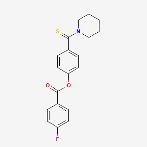 4-(Piperidin-1-ylcarbonothioyl)phenyl 4-fluorobenzoate