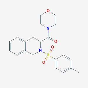 molecular formula C21H24N2O4S B3993346 {2-[(4-Methylphenyl)sulfonyl]-1,2,3,4-tetrahydroisoquinolin-3-yl}(morpholin-4-yl)methanone 