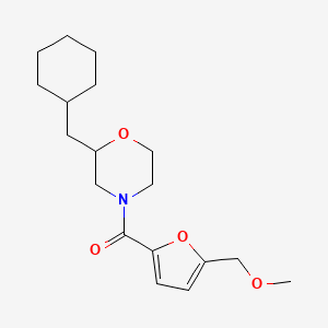 2-(cyclohexylmethyl)-4-[5-(methoxymethyl)-2-furoyl]morpholine