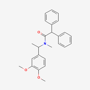 N-[1-(3,4-dimethoxyphenyl)ethyl]-N-methyl-2,2-diphenylacetamide