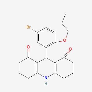 9-(5-bromo-2-propoxyphenyl)-2,3,4,5,6,7,9,10-octahydroacridine-1,8-dione