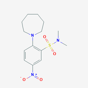 2-(1-azepanyl)-N,N-dimethyl-5-nitrobenzenesulfonamide